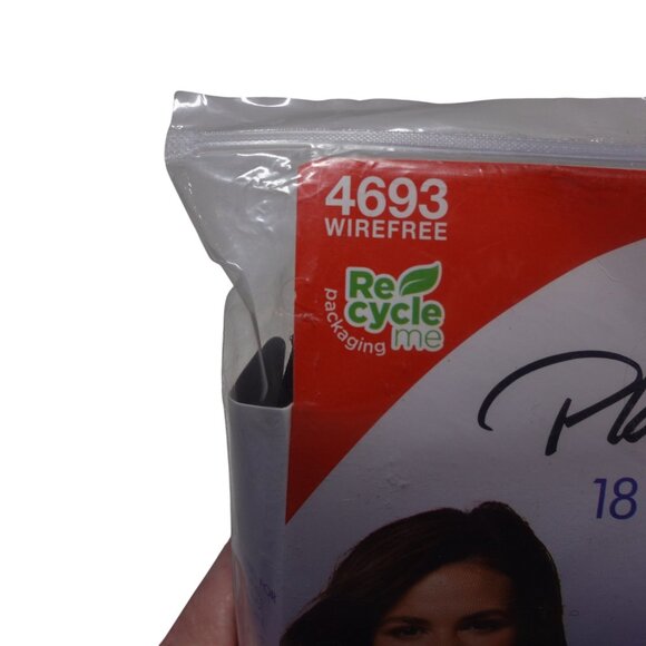 Playtex 18 Hour Ultimate Shoulder Comfort Wireless Bra Sz 44C Black Jacquard - Picture 5 of 9